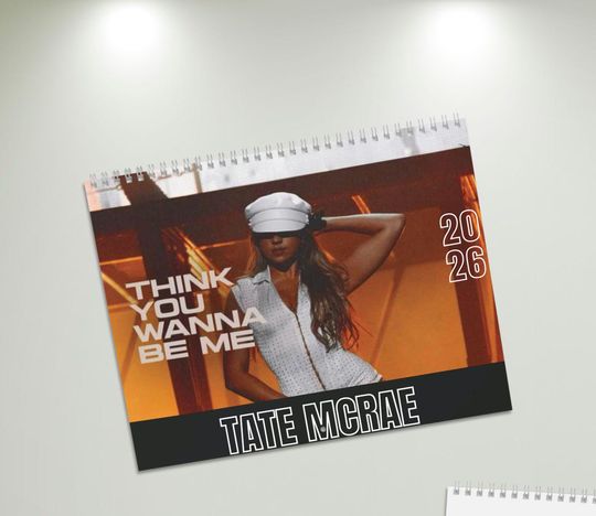 Tate McRae 2026 Wall Calendar | Miss Possessive World Tour Tribute | Unofficial Pop Star Monthly Planner | 2026 A3/A4 Vertical Calendar