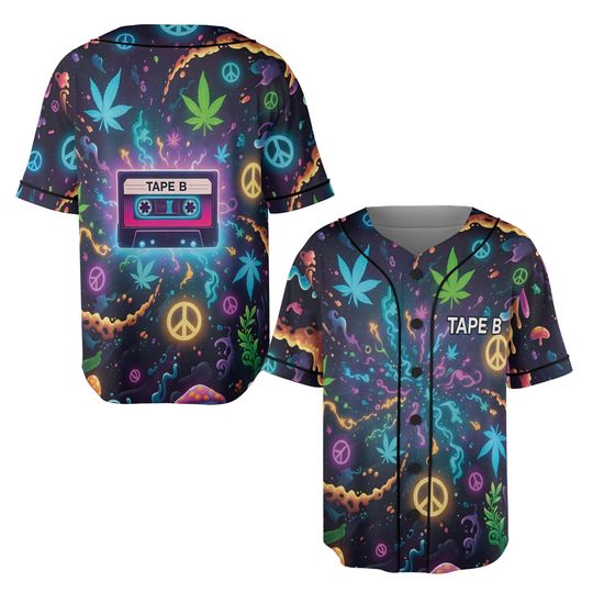Discover Tape Rave Jersey, EDM Baseball Shirt Outfit for Bass Music Lovers