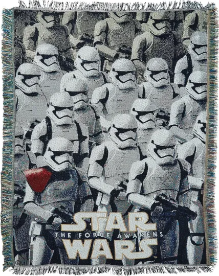 Discover Northwest Star Wars Woven Tapestry Throw Blanket, 48" x 60", Ground Invasion
