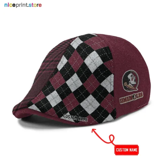 Discover Florida State Team Seminoles Ivy Cap Seminoles Newsboy Cap NCAA Flat Cap for men
