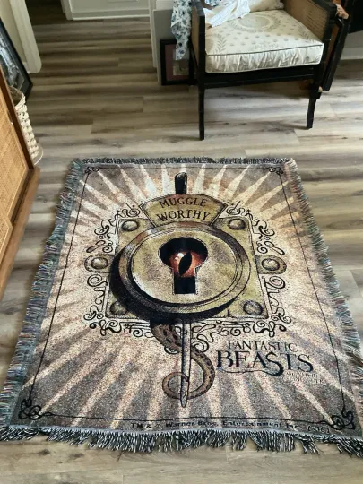Discover Harry Potter Woven Tapestry Throw Blanket