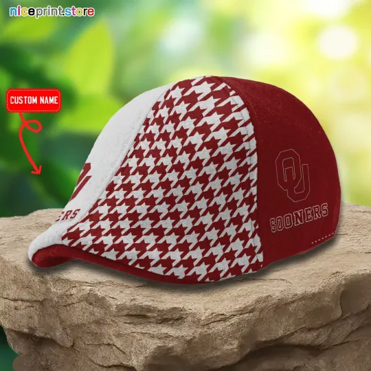 Discover Oklahoma Team Sooners Ivy Cap Sooners 6 Panel Ivy Hats NCAA Flat Cap for men