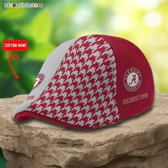 Discover Albm Team Crimson Tide Ivy Cap Crimson Tide Newsboy Cap NCAA Flat Cap for Men