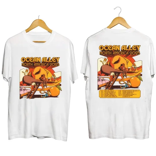 Discover Ocean Alley North America 2025 Tour T-Shirt All Size S-5XL For Fans