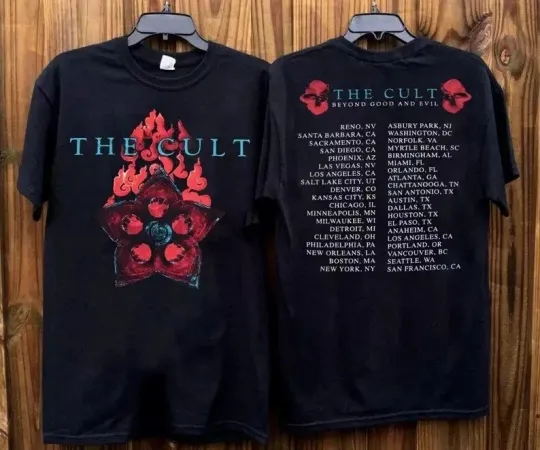 Discover 2001 The Cult Beyond Good and Evil Tour Double Sided T-Shirt