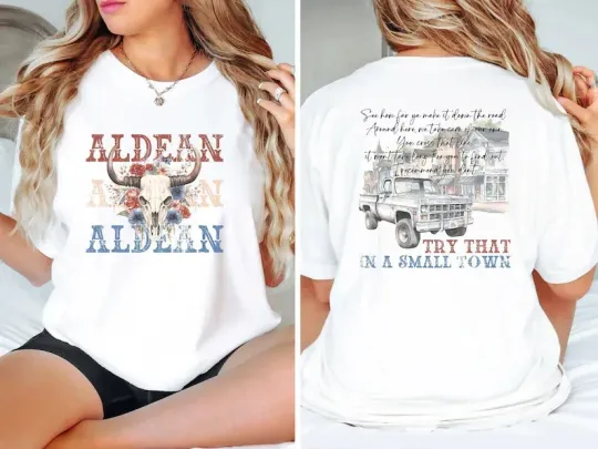 Jason Aldean Tour Concert Double Sided T-Shirt