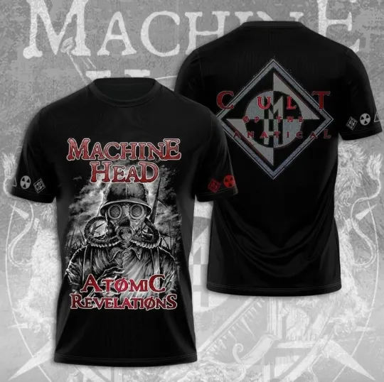 Discover Machine Head Rock Band Tour 3D T-Shirt