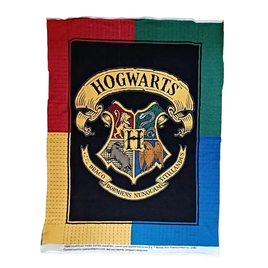 Harry Potter Hogwarts Draco Woven Tapestry Throw Blanket 46” x 61”