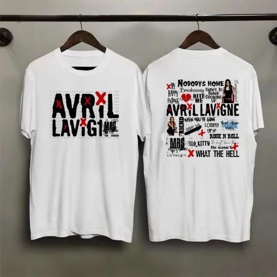 Discover Avril Lavigne Greatest Hits Tour T-Shirt 2025 Concert Fan Gift