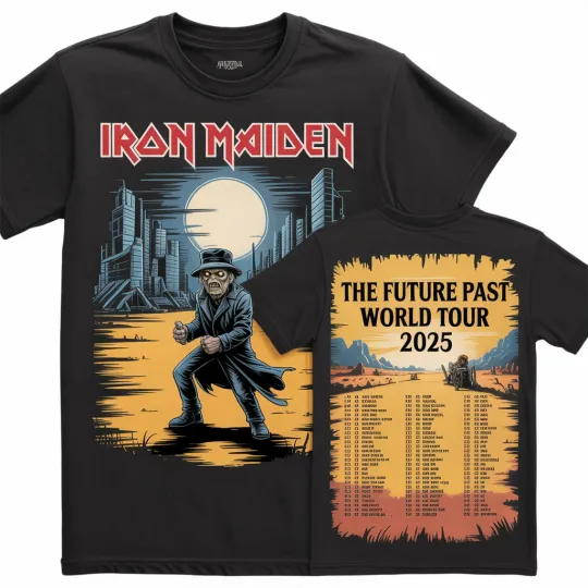 Iron Maiden Eddie T-Shirt – The Future Past World Tour 2025 Official Band Tee