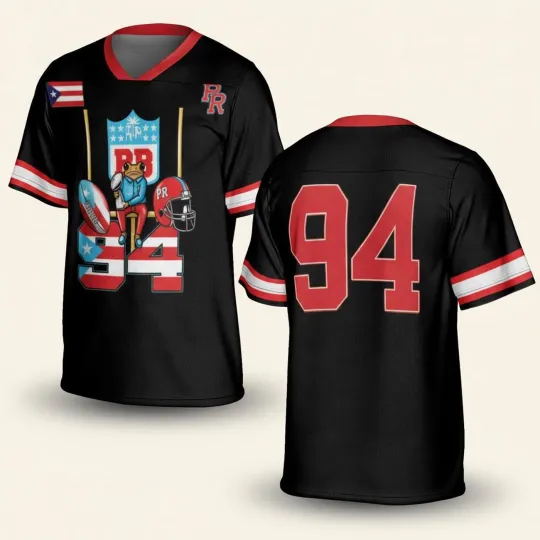 Boricua Bowl LX 2026 Jersey, V-Neck Halftime Jersey, Music Concert Fan Apparel