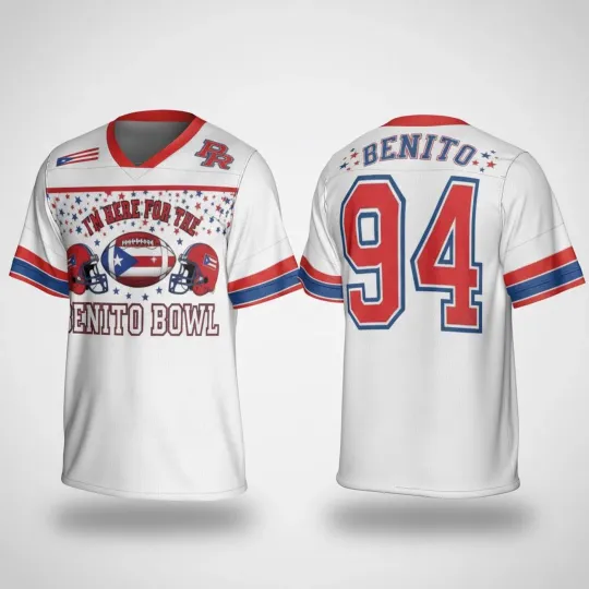 Discover Benito 94 Puerto Rico Fan Shirt, Latin Game Day Football Top