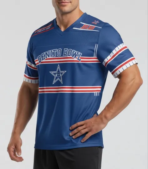 Benito Bowl Jersey, Game Day Crew Shirt, Custom Football Jersey