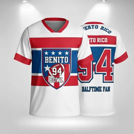 Discover Benito 94 Bowl Jersey Shirt, Benito Halftime Fan Shirt, Puerto Rico Game Day