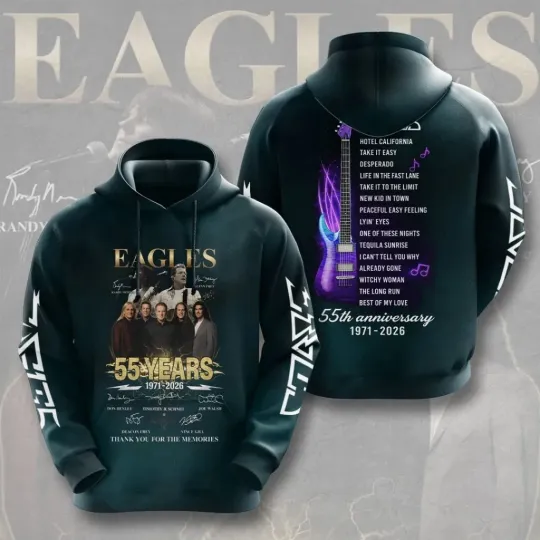 Discover The Eagles 1971-2026 3D Hoodie