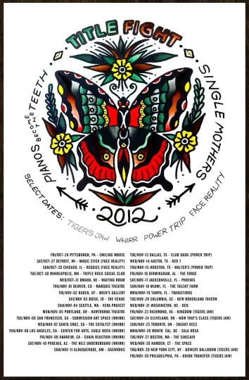 Discover Fight Tour Ltd Ed Vertical Poster Featuring TITLE