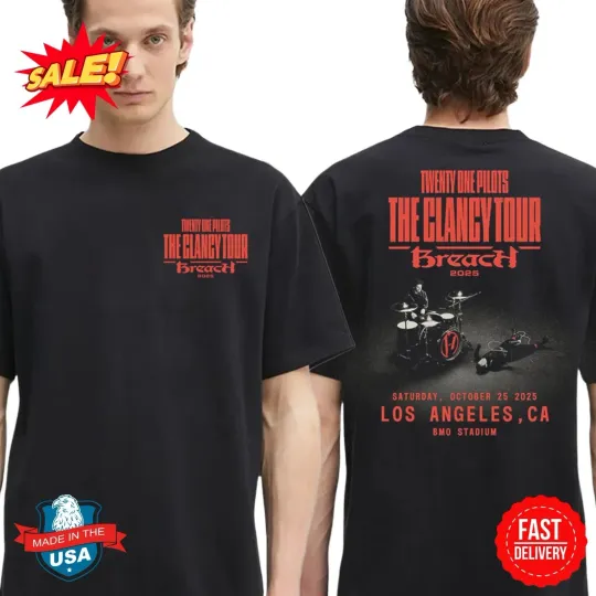 Discover Pilotss The Clancy Tour Breach 2025 Double Sided T-Shirt