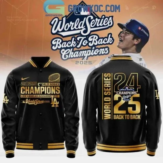 Discover Los Angeles Dodger 2025 Back to Back World Series Champions Baseball Jacket