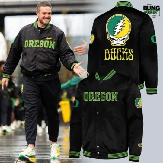 Oregon Duck x Grateful Duck's Limited Edition Varsity Jacket