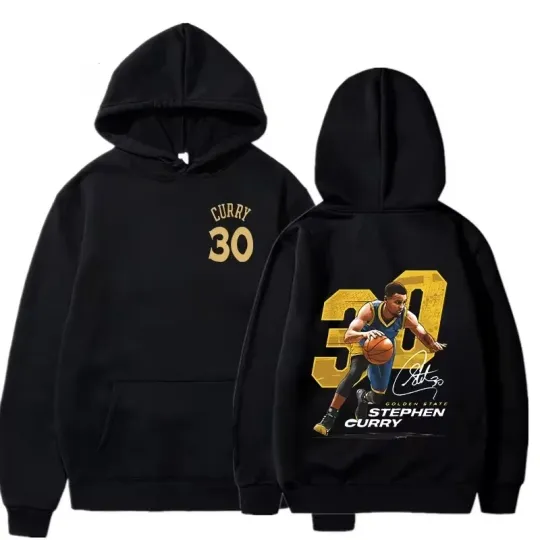 Discover Oversize street hip-hop style fashion NBA basketball star print men's tops autumn and winter long-sleeved hoodie men and women