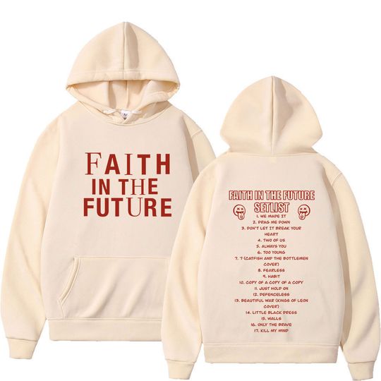 Discover Faith in The Future 2024 Tour Concert Hoodie Men Fashion Hip Hop Hooded Sweatshirts Fans Gift Harajuku Vintage Oversized Hoodies