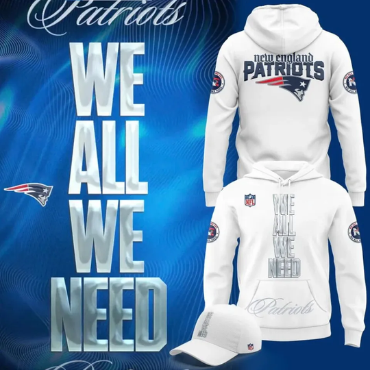 New England Patriot We All We Need Limited 3D Hoodie