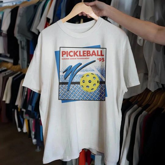 Discover Pickleball Vintage T-Shirt 90s Heavyweight Tee