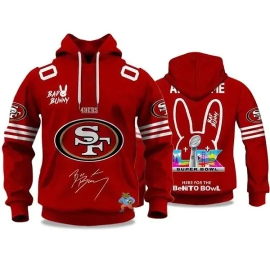 Discover 49ers Bad Bunny Bowl LX 2026 Hoodie