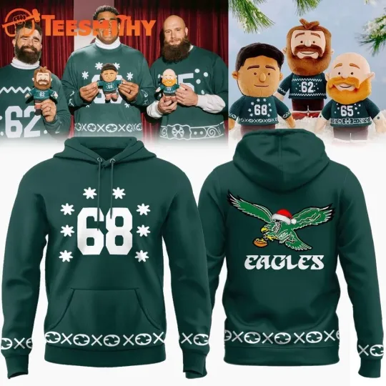 Discover Philadelphia city Eagle Christmas #68 Fan Holiday Hoodie