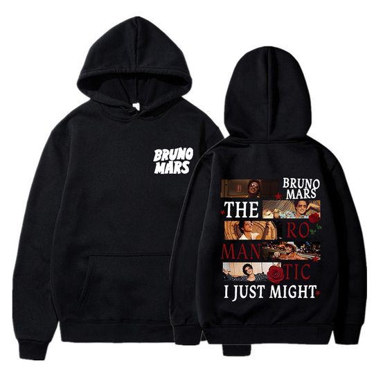 Discover Vintage Bruno Mars The Romantic Tour 2026 Hoodies Men Women Fashion Graphic Sweatshirts Unisxe Gothic Hoody Streetwear Clothes