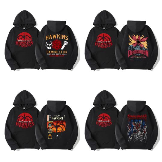 Discover Cannibal Flower Demogorgon Hawskin Hoodies Women Men Cartoon Anime Print Clothes Streetwear Tops Sweatshirts