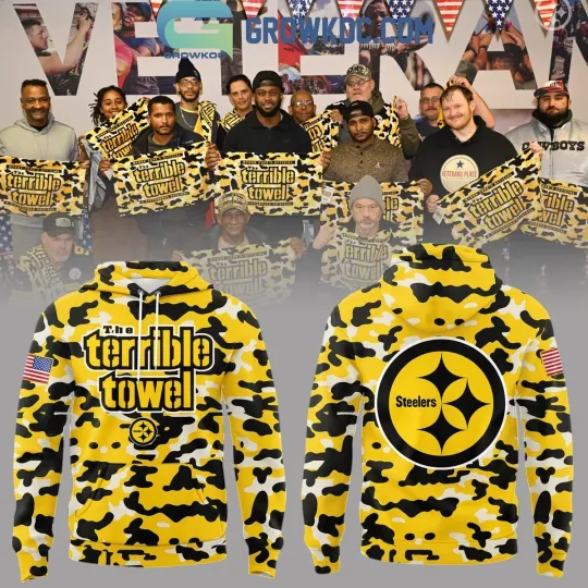 Discover Pittsburgh city Steeler The Terrible Towel Camo Hoodie