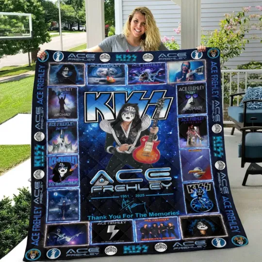 Discover Ace Frehley Quilt Blanket