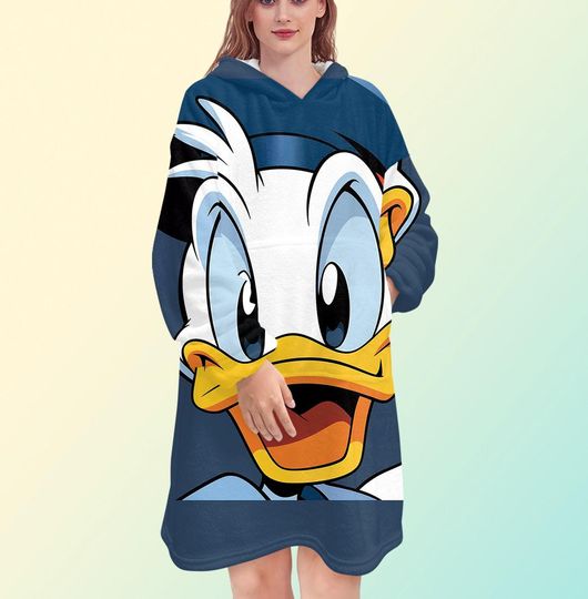 Discover Donald Duck Blanket Hoodie, Blanket Hoodie for Men and Women