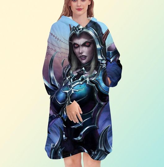 World of Warcraft Blanket Hoodie, Blanket Hoodie for Men and Women