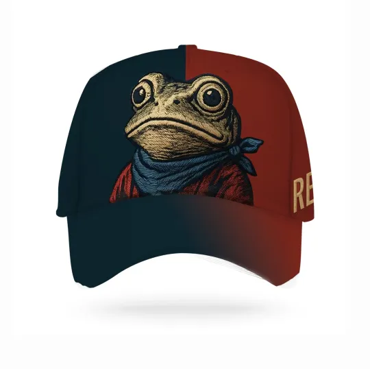 Discover Vintage Portland Frog Resist 3d Print Hat 2025