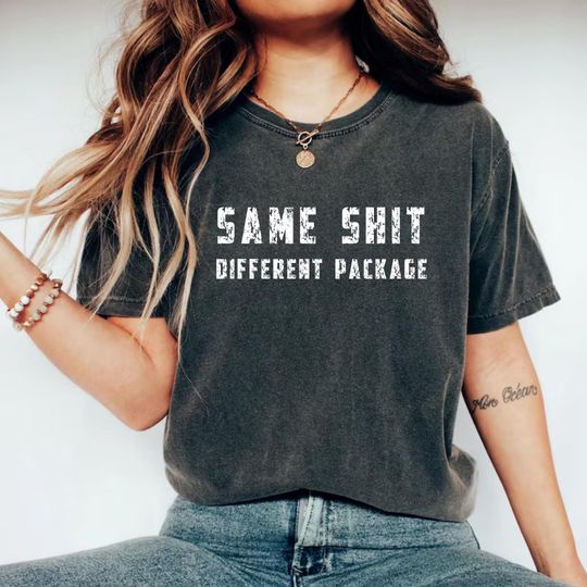 Discover Same Shit Different Package Retro Shirt, Same Shit Different Costume, Subtle Anti Trump Shirt, Funny Protest Tee, Abolish ICE