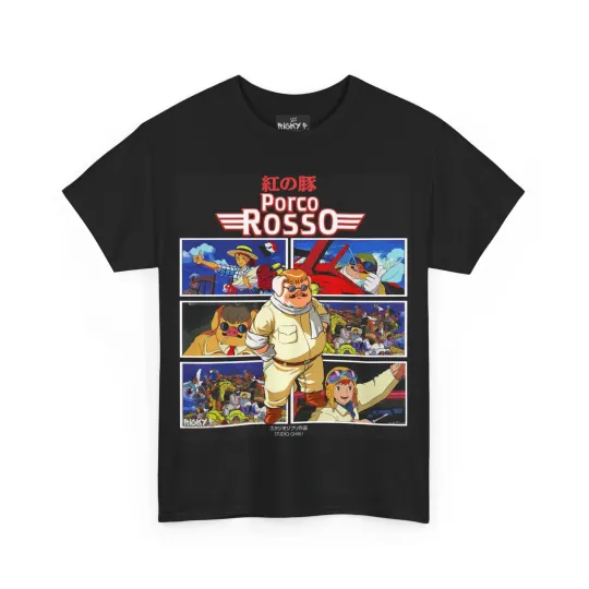 studio ghibli porco rosso anime ricky p t shirt unisex heavy cotton tee
