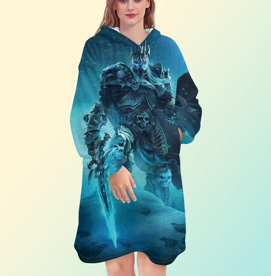 World of Warcraft Blanket Hoodie, Blanket Hoodie for Men and Women