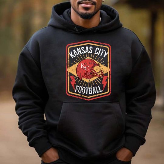 Kansas City Hoodie Trendy Chiefs Sunday Football Pullover Streetwear Casual Unisex Long Sleeve Game Day Hooded Sweatshirt