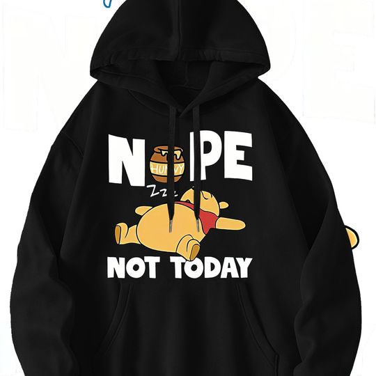 Discover New Disney Retro Winnie The Pooh Pattern Men's Hoodie Autumn Winter Casual Unisex Pullover Sweatshirt Tracksuit Clothing Hoody