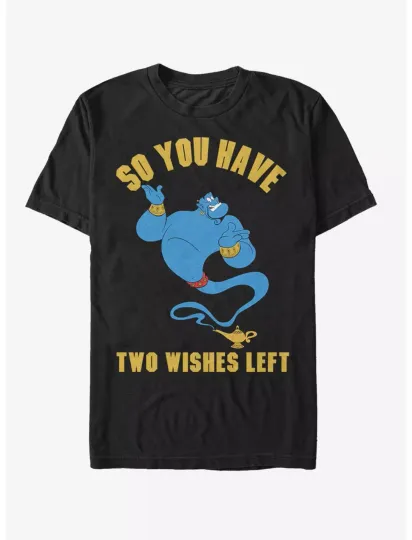 Discover Disney Aladdin Genie Two Wishes T-Shirt, Gift For Friends