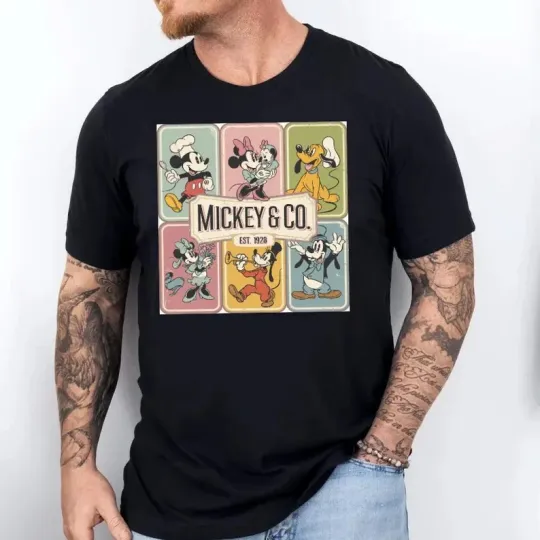 Discover Disney Mickey & Co Est 1928 Mickey And Friends T-Shirt, Gift For Friends