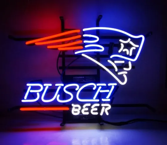 New England Patriots Beer Neon Sign