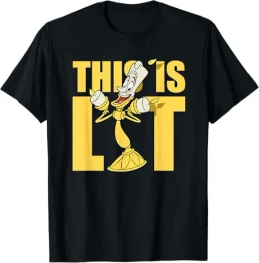Discover Disney Beauty And The Beast Lumiere This Is Lit T-Shirt