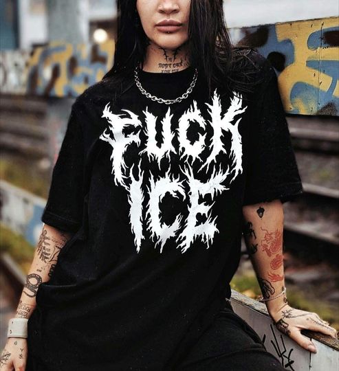 Discover FUCK ICE Metal Unisex Tee
