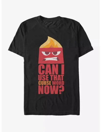 Discover Disney Pixar Inside Out Anger Can I Use That Curse Word Now T-Shirt