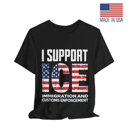 Discover ICE Support Shirt, Patriotic Tee, American Flag Top, Immigration