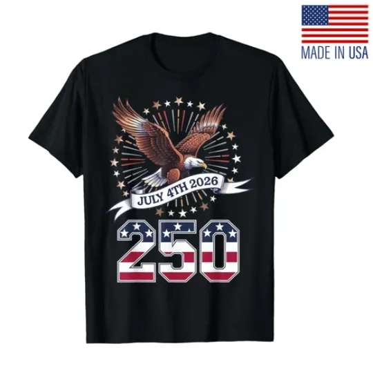 Discover 250th Anniversary Patriotic July 4th 1776-2026 USA Unisex T-Shirt