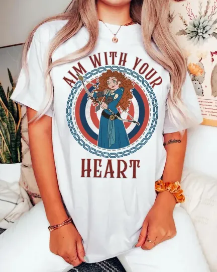 Discover Disney Brave Princess Merida Aim With Your Heart T-Shirt